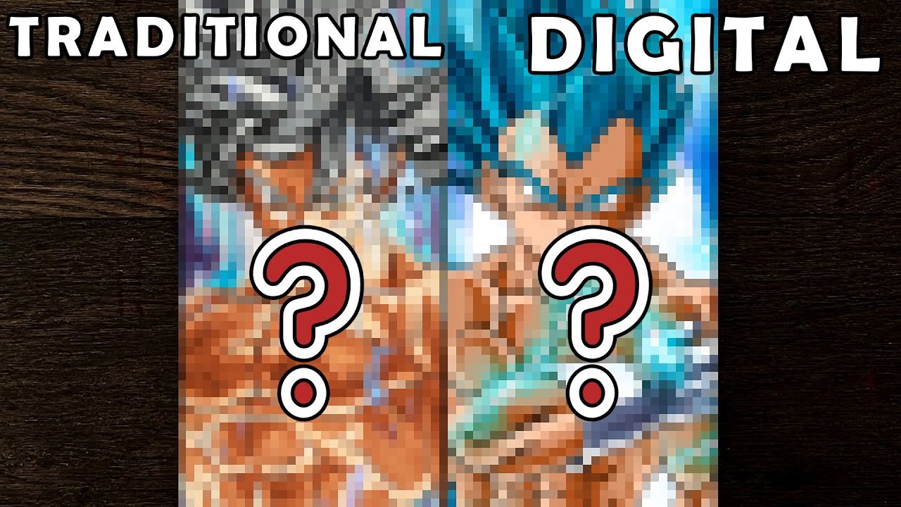 Dawing Goku and Vegeta | Traditional and Digital Style