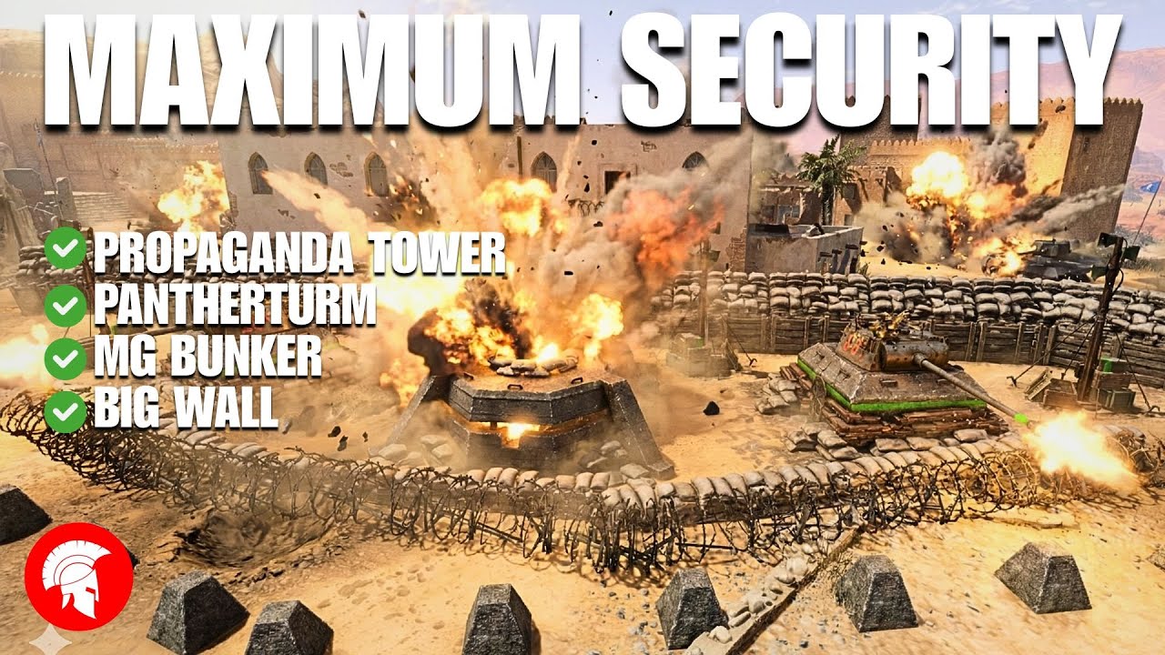 I built a Maximum Security Site! - 4vs4 - Wehrmacht - Company of Heroes 3