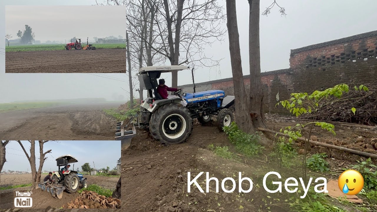 Nive jga te mithi payi / level krta \ khob grya 🥲#trending #farming #daily vlog y