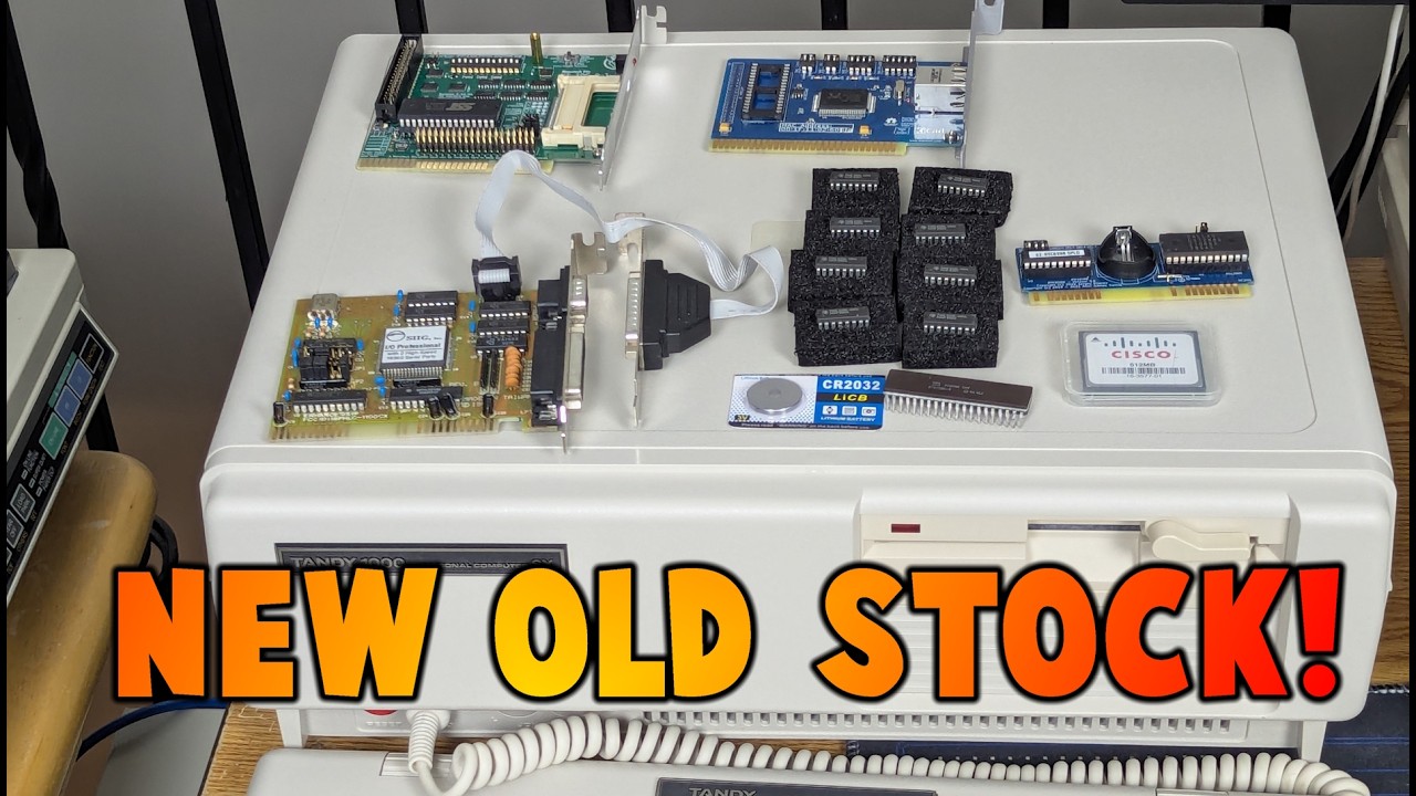 RetroTour: Представляю свой новый, но старый Tandy 1000 SX. Давайте распакуем и модернизируем его!