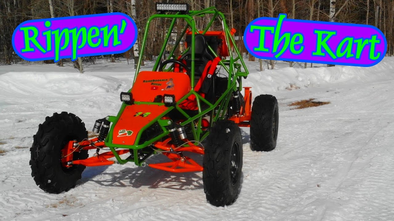 Rippin' The Snowmobile Powered Kart