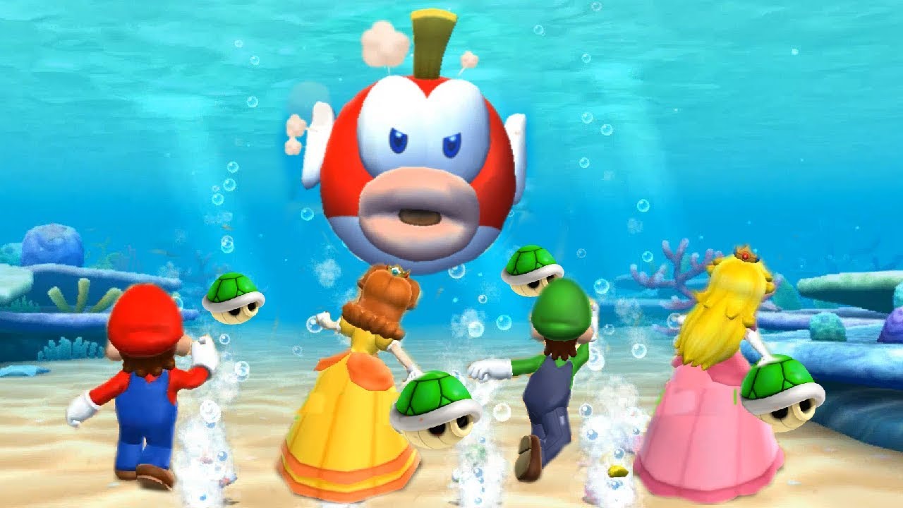 Mario Party 9 Boss Rush -  Mario vs Daisy vs Luigi vs Peach| Cartoons Mee