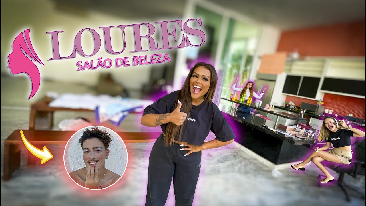 TRANSFORMAMOS A MANSÃO LOURES EM UM SALÃO DE BELEZA!!!