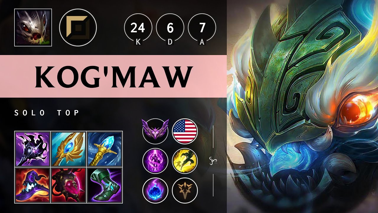 Kog'Maw Top vs Aurora: ULTRA CARRY - NA Master Patch 14.17