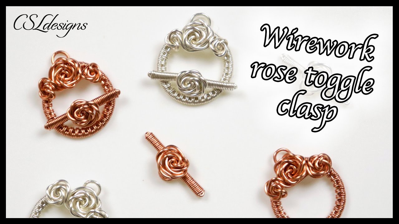 Wirework rose toggle clasp