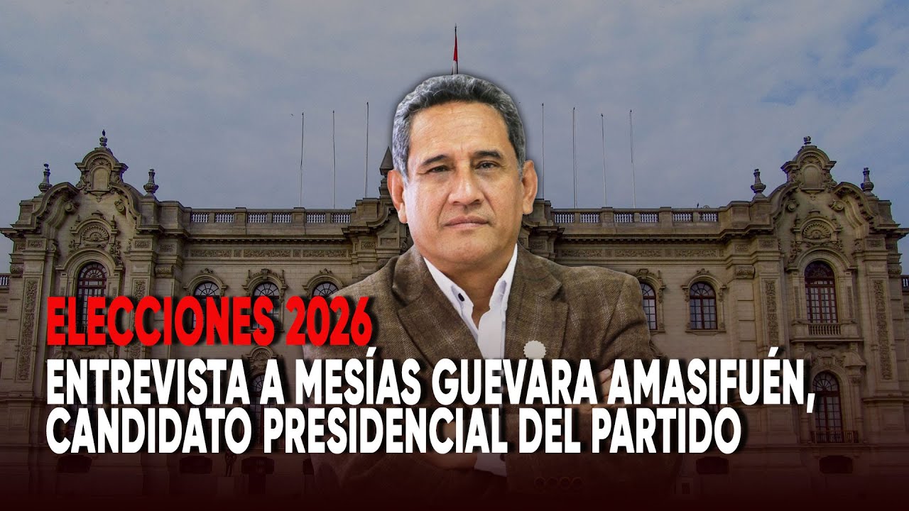 Elecciones 2026: Entrevista a Mesías Guevara Amasifuén, candidato presidencial del Partido Morado