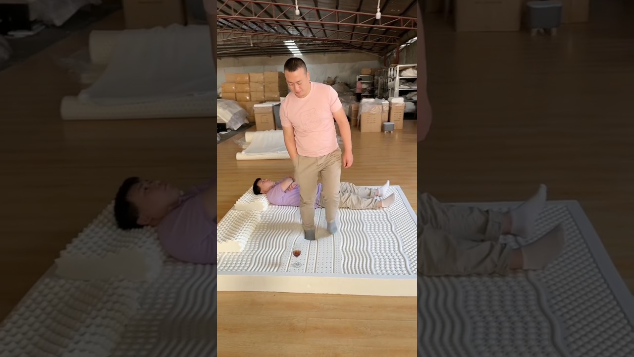 4 Layer Natural Japanese Latex Mattress #viralvideos #amazing #mattress #shorts