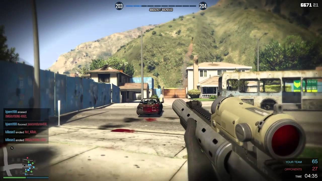 GTA 5 ONLINE - NUKETOWN GTA!!! / TEAM DEATHMATCH