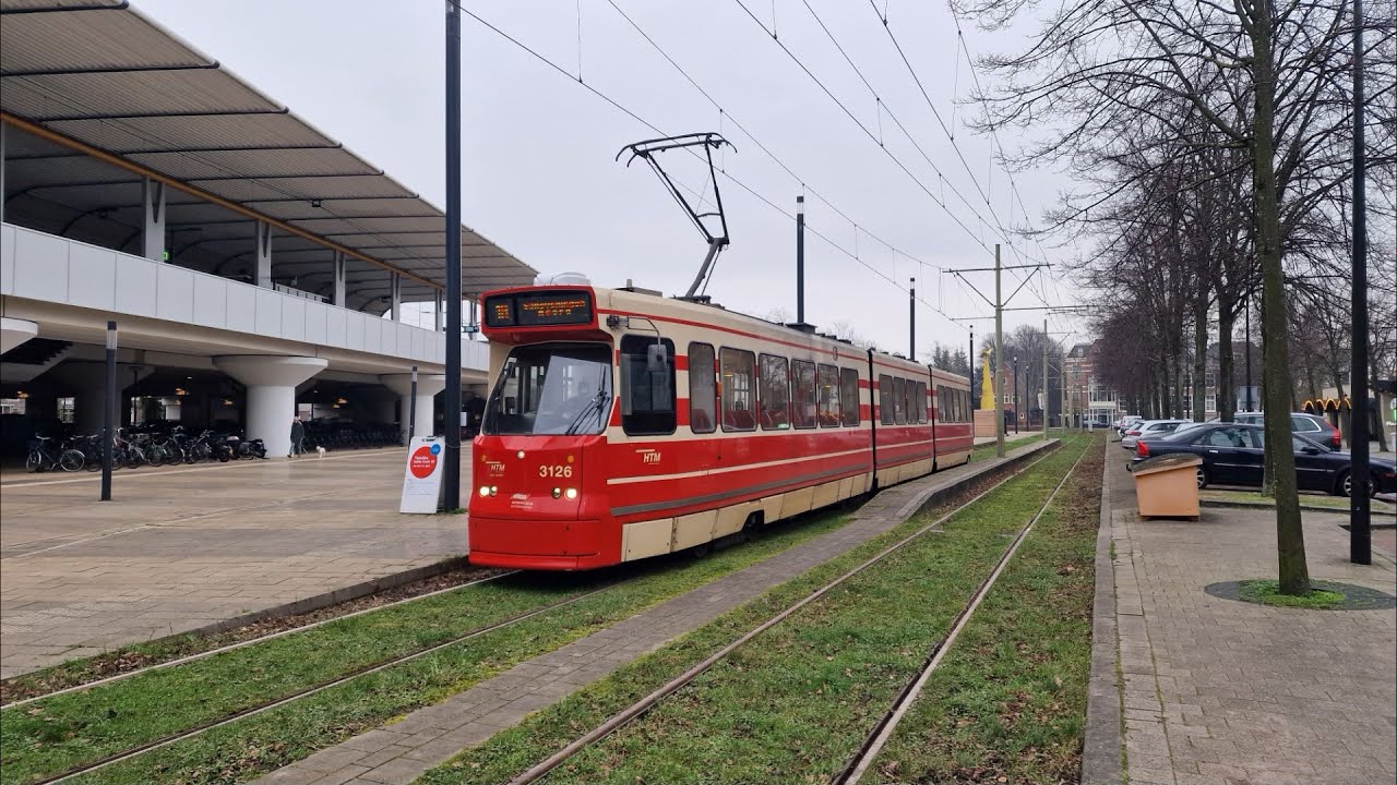 HTM tram 1A Scheveningen Noord - Voorburg Station v.v. | BN GTL8 3126 | 2023