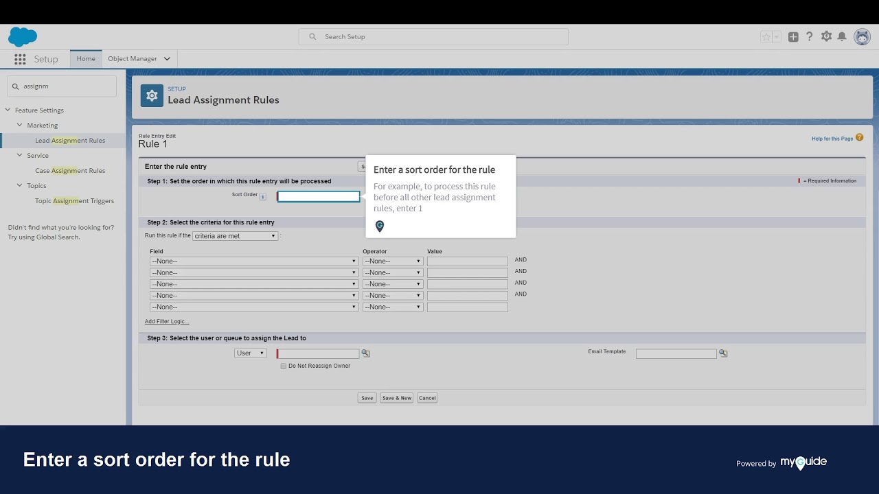 How to Set Up a Criteria Based Lead Assignment Rule in Salesforce Lightning