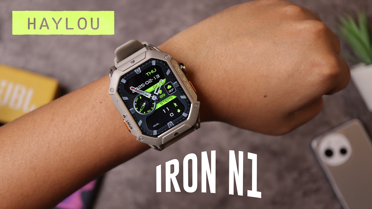 600K Dapet AMOLED, Metal, Compass, BT Call, AoD = Haylou Iron N1