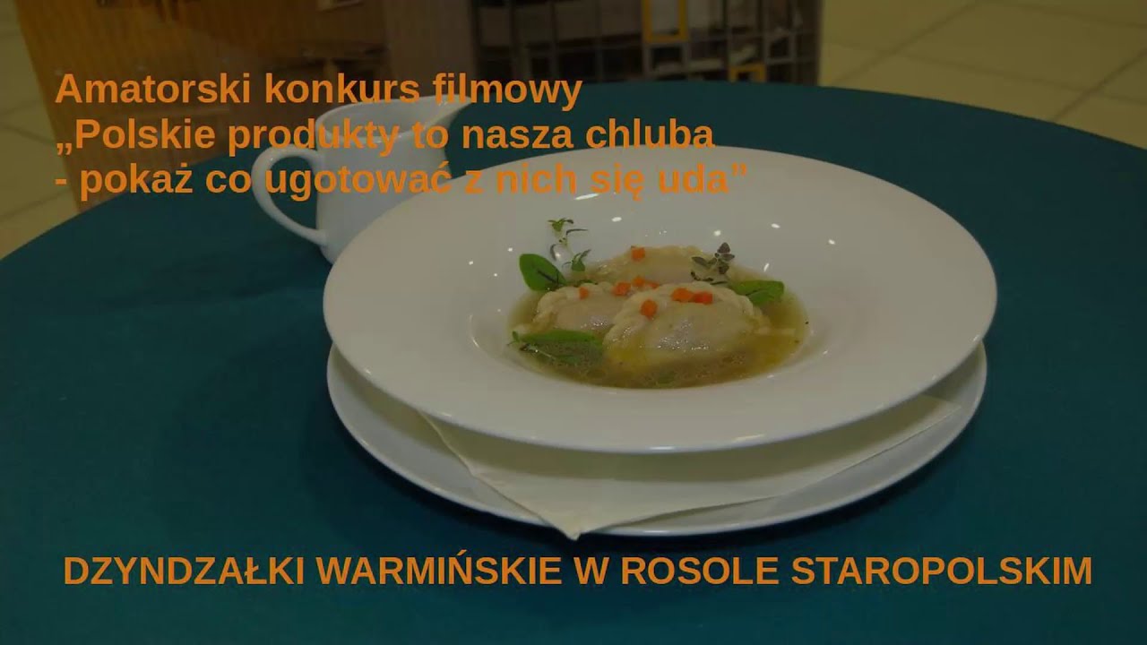 Dzyndzałki warmińskie w rosole staropolskim. Autorzy:  Nikola Szydlik i Patrycja Wiśniewska