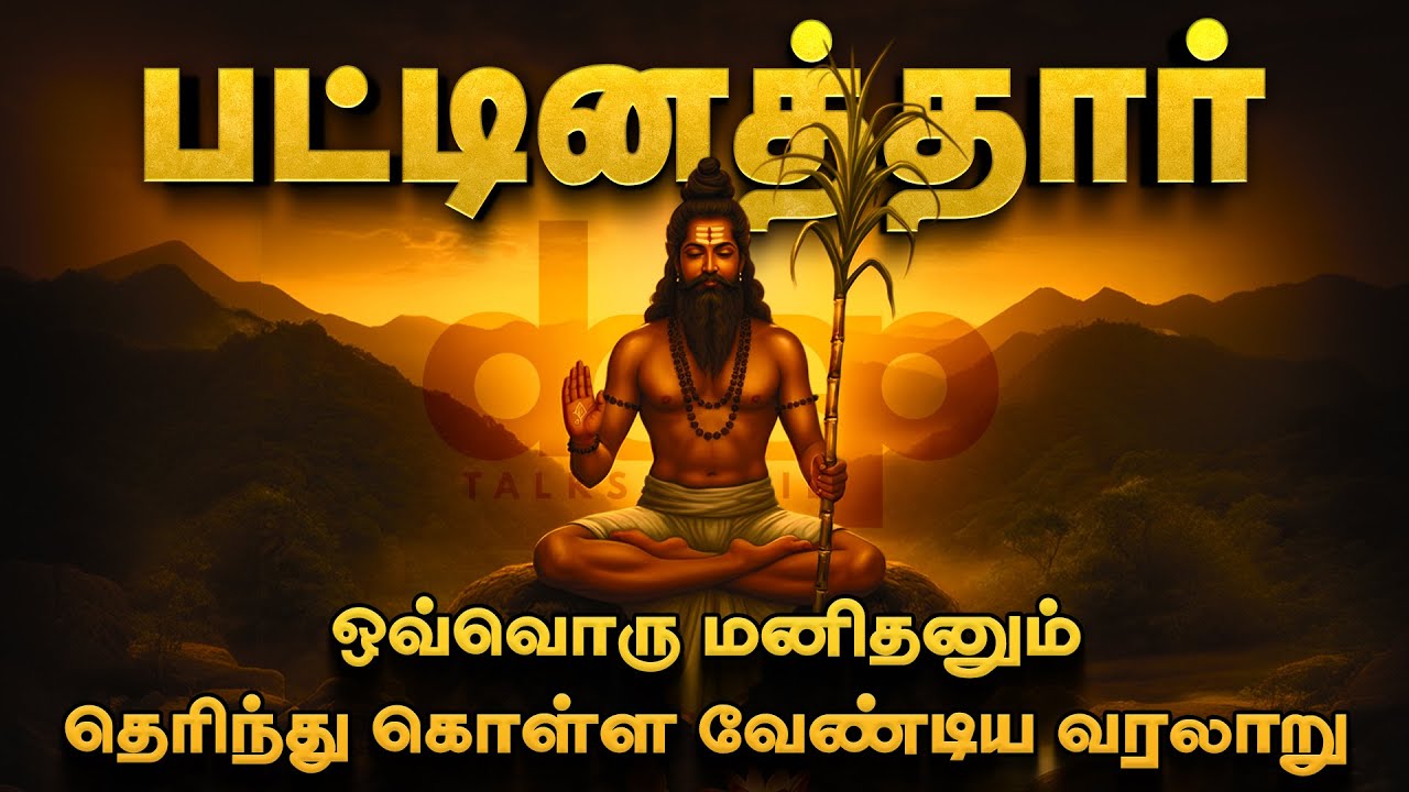 பட்டினத்தார் - ஒரு கோடீஸ்வரராக இருந்து சித்தராக மாறிய அற்புத கதை! Untold Story of Pattinathar!