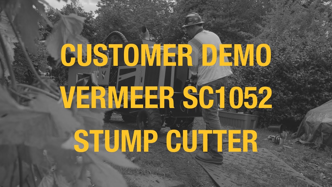 Breaking in the New SC1052 Stump Grinder!