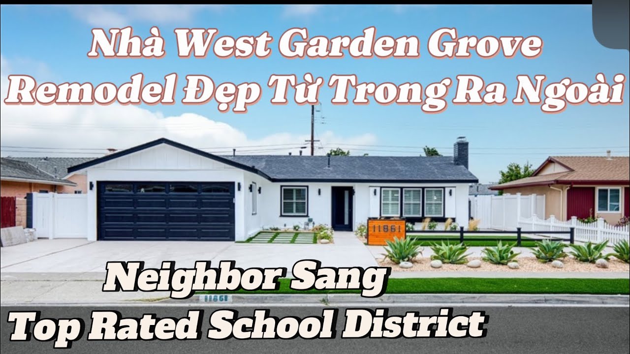 Nhà Đẹp West Garden Grove. Có Lot To Cho Anh Chị Nào Thích Xây ADU. Top Rated School District.