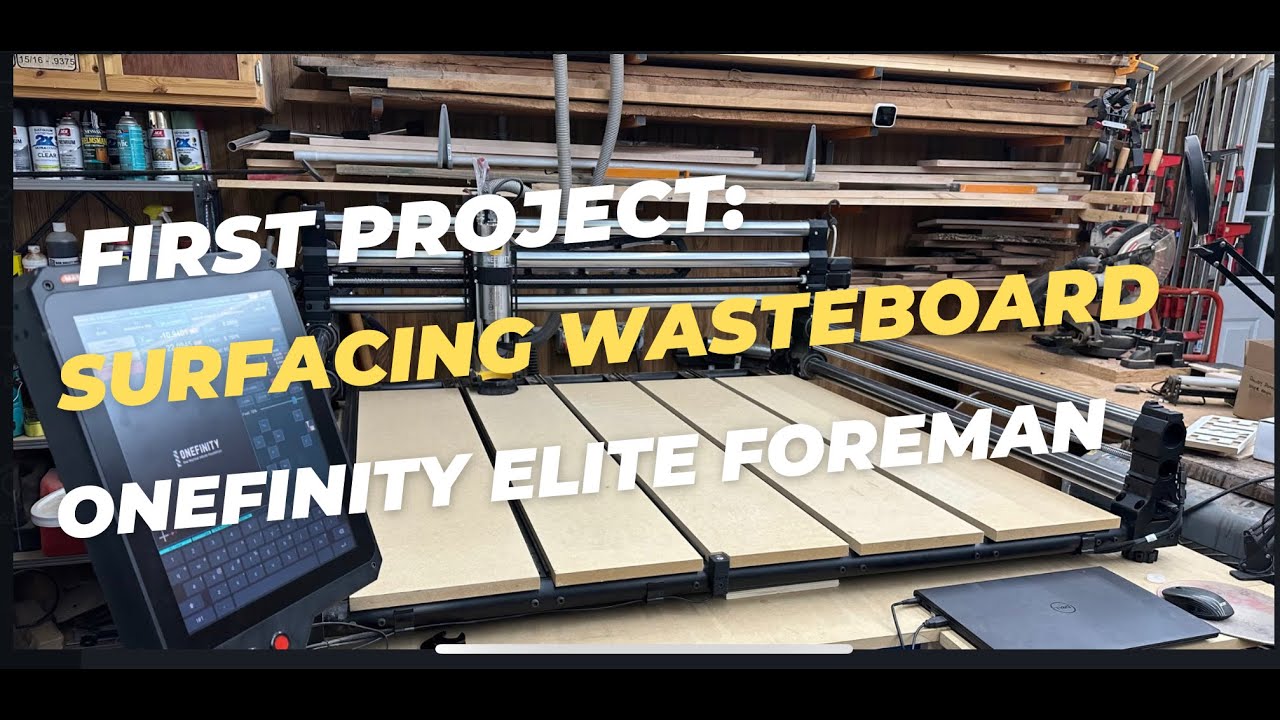 Первый проект: обработка поверхности картона QCW Wasteboard на НОВОМ станке с ЧПУ Onefinity Elite...