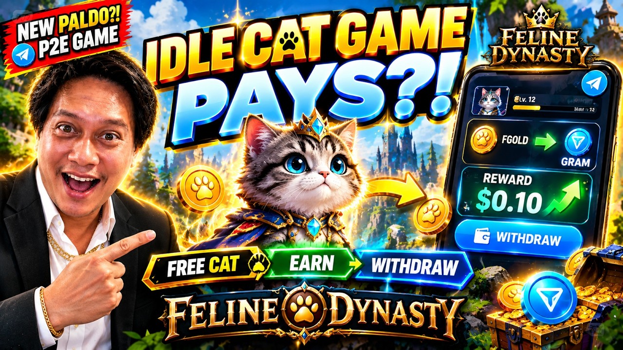 NEW! Telegram CAT GAME Actually Pays! 🐱💰 FELINE DYNASTY P2E GAME REVIEW | Play to Earn 2026