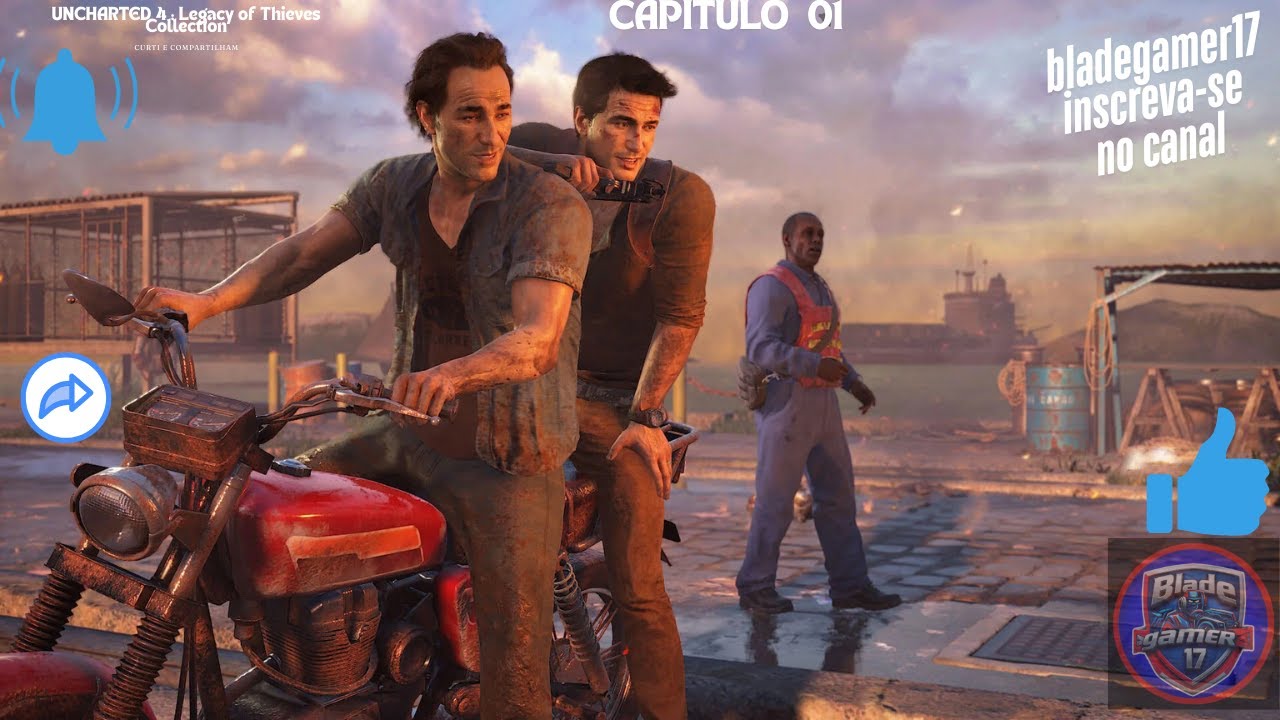 🔴/ uncharted 4  A Thief's End /🔴/// parte 2 //🔴BORA QUE BORA GALERINHA🔴
