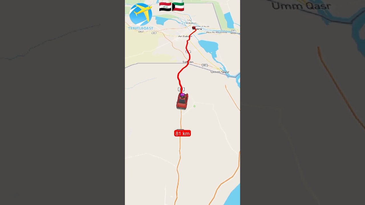 Basra Iraq to Kuwait 