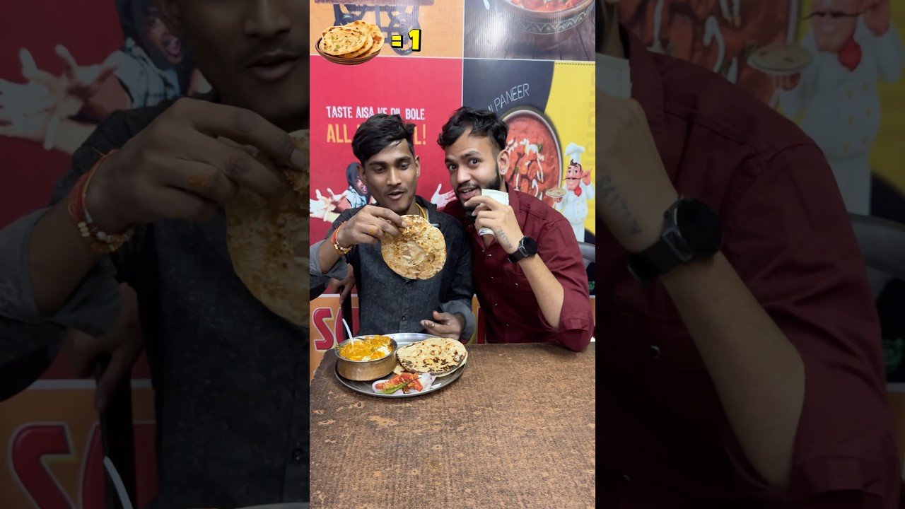 1 Tandoori Roti 200₹ 🤑 | Pay 200₹ For Every Tandoori Roti | Unlimited Food Challenge 🥵 #food