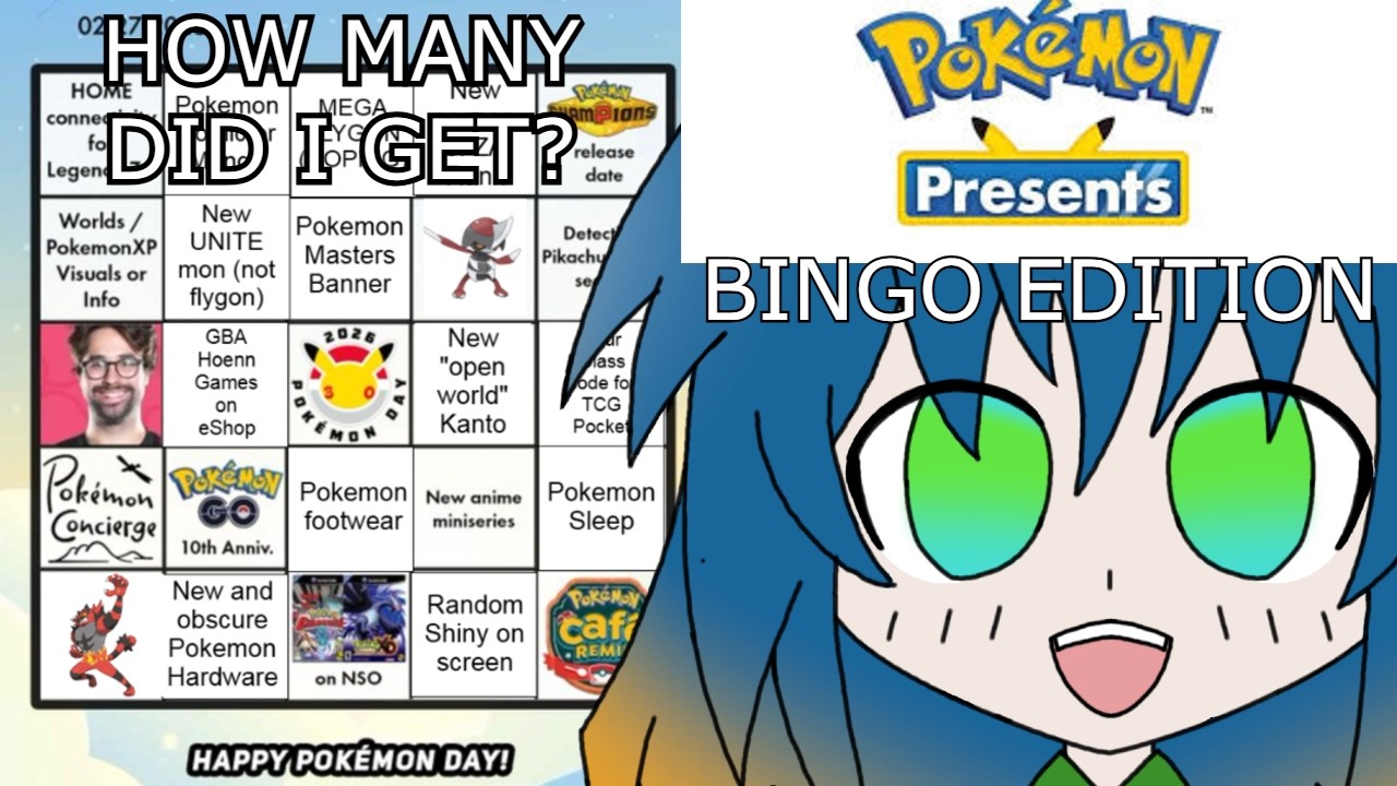 Life Long Pokemon Fan Reacts to Pokemon Presents (2026) w/ BINGO BOARD