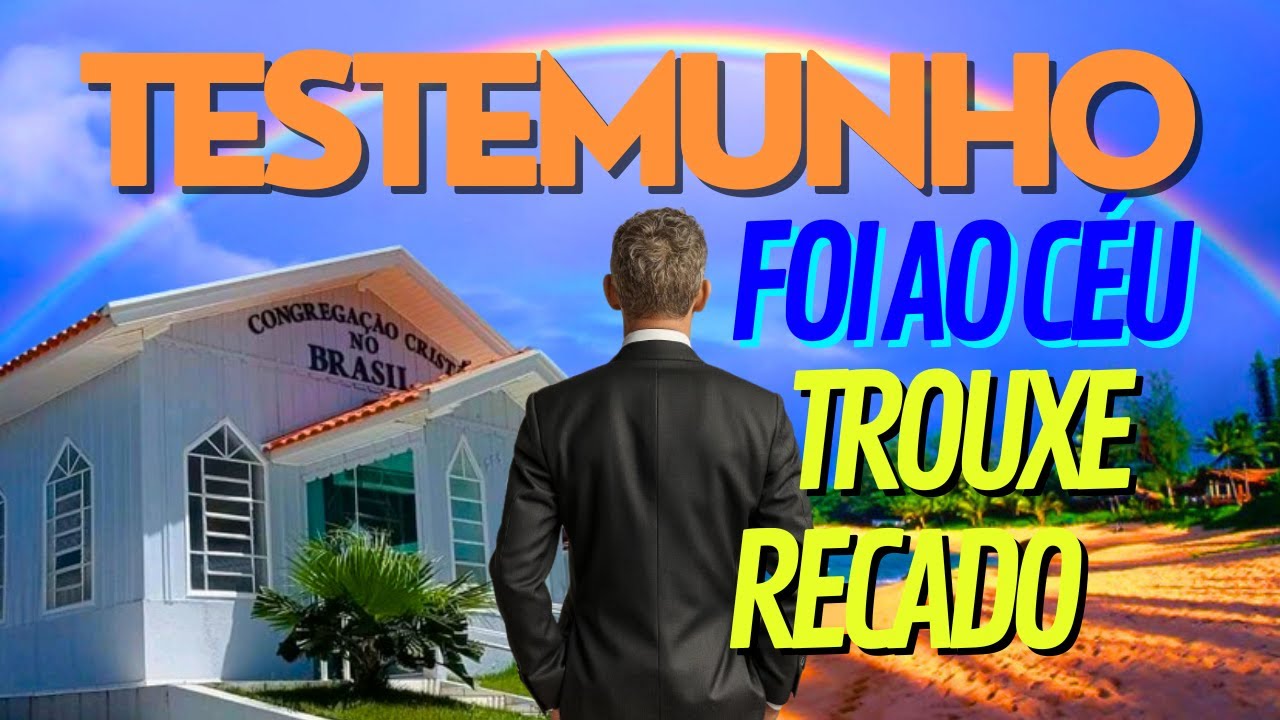 TESTEMUNHO CCB MARQUINHO JD. ELIANA - FOI AO CÉU E TROUXE RECADO #ccb #testemunhoccb #cultoonline