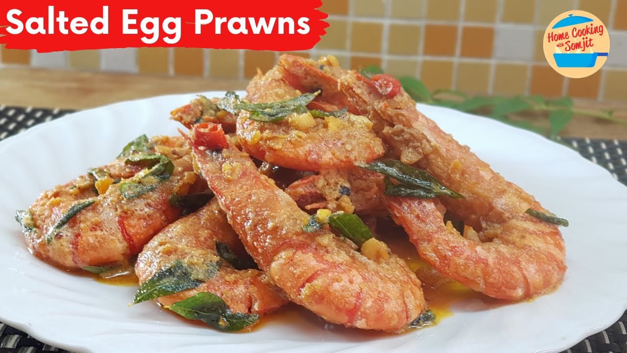 Simple Salted Egg Yolk Shrimp with Garlic and Butter