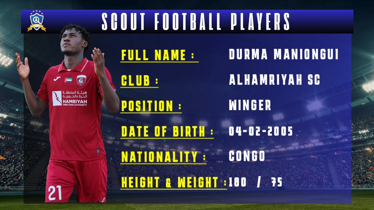 DURMA MANIONGUI 🔵 AL HAMRIYAH SC 🔵 WINGER 🔵 2025/2026