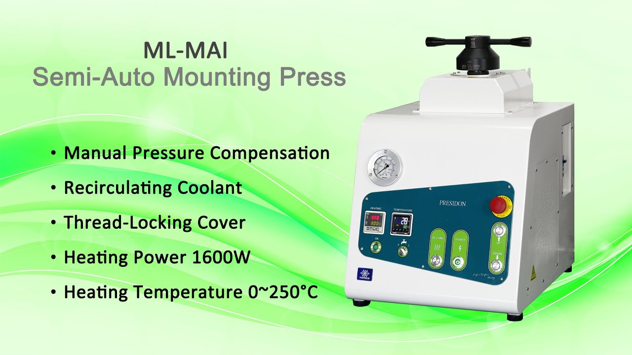 Análise de metalografia Equipamentos para Montagem em Resina (Metallographic Mounting Press) ML-MAI