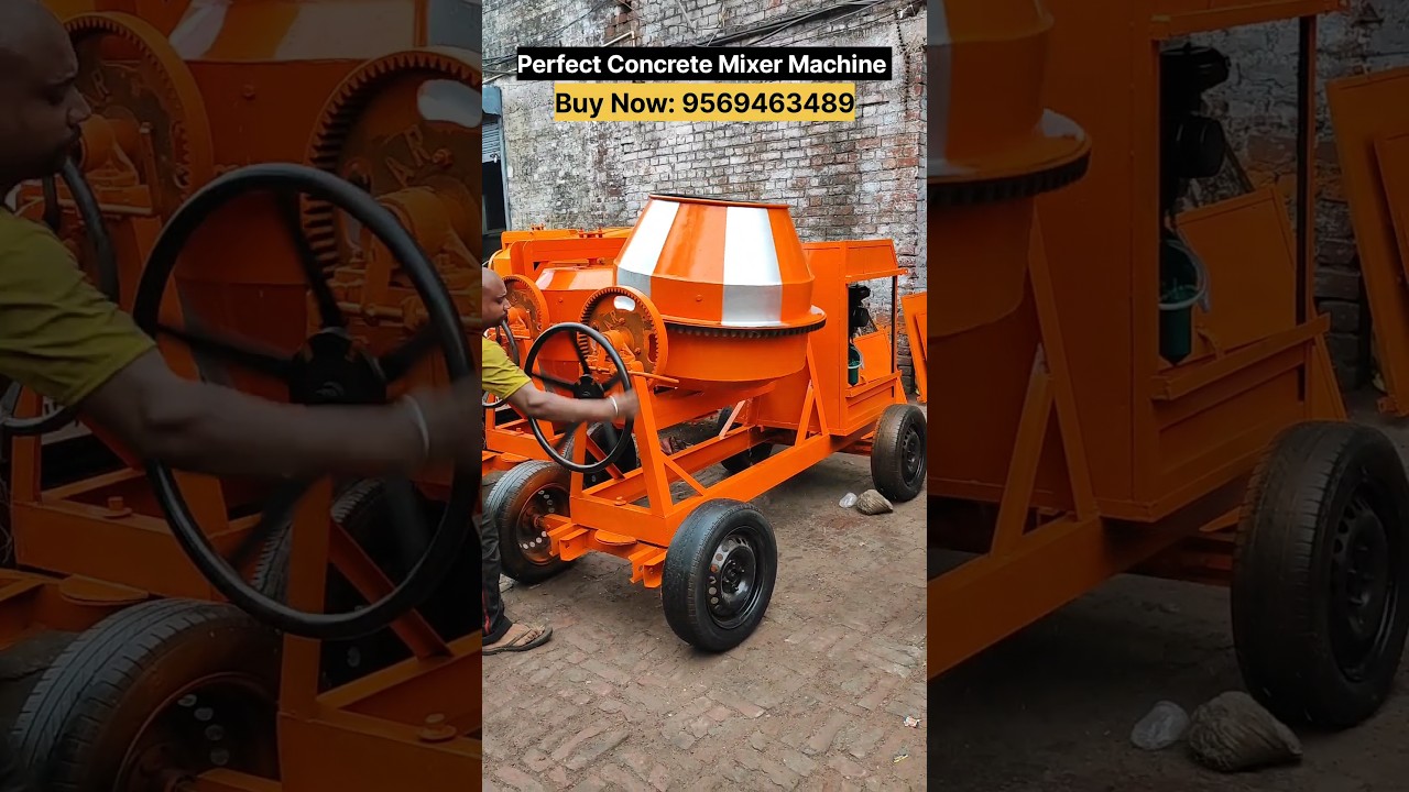 India's Best Concrete Mixer Machine | Non Hopper Mixer Machine #concretemixer #machine #civil #trend