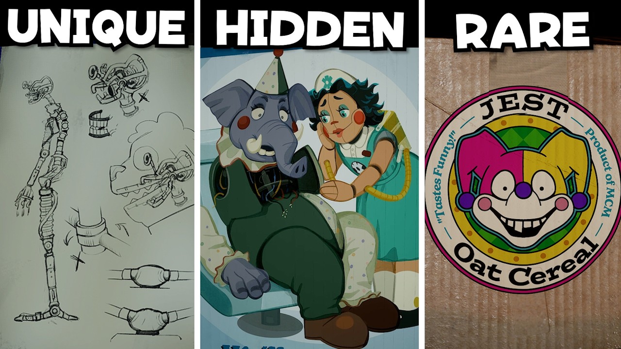 All FNAF: Secret of the Mimic Art, Posters, Notes, Cutouts, and More!