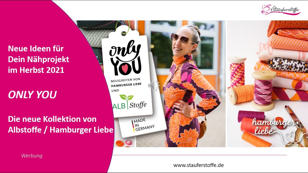 Albstoffe Hamburger Liebe ONLY YOU Kollektion
