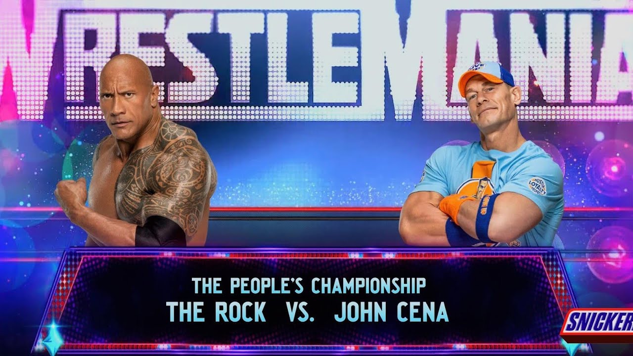 WWE 2K25 The Rock vs John Cena