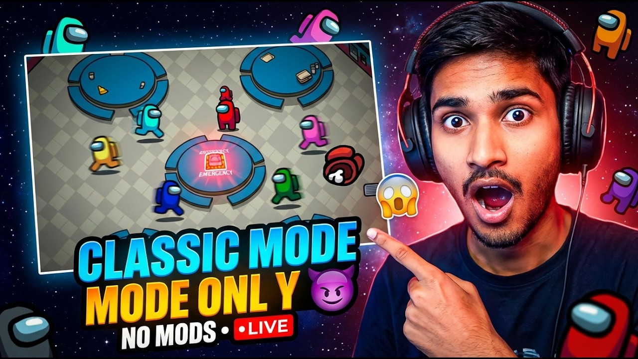 AMONG US LIVE 🔴 CLASSIC MODE ONLY 😱 FACECAM ON 20 LIKES