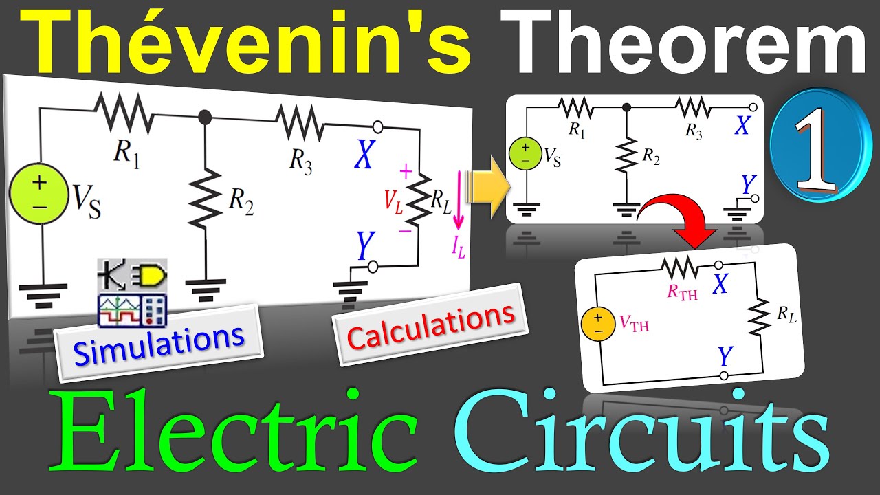 DC Electric Circuits 🌟 Thevenin's Theorem - Load Current & Voltage 💡 Calculations & Simulations EX1