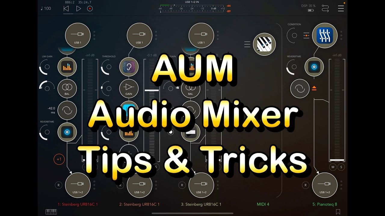 AUM Audio Mixer - Really Useful Tips & Tricks - Tutorial for the iPad