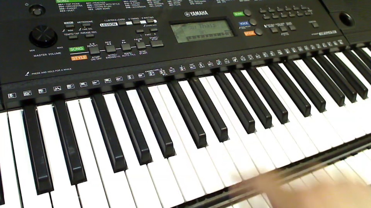 Yamaha PSR - E253 (DEMO songs) Hi Q. sound