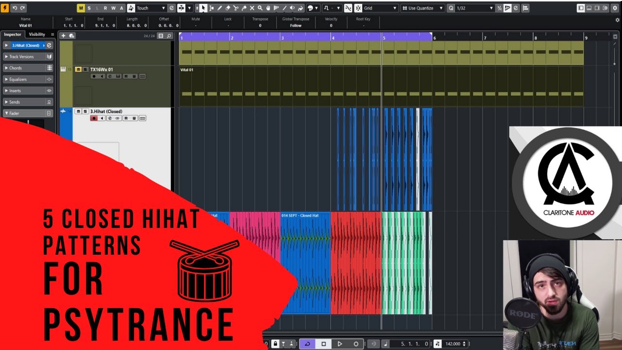 5 Closed Hi Hat Patterns For Your Psytrance Drums [Back to Basics - Psytrance Music Production]