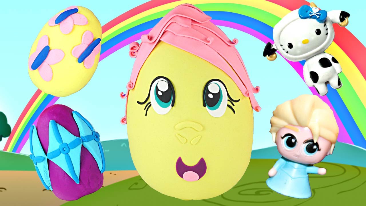 GIANT Play Doh Surprise Egg FLUTTERSHY from My Little Pony