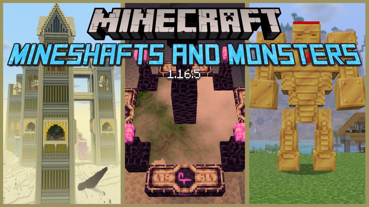 Обзор модпака Mineshafts and Monsters для Minecraft версии 1.16.5