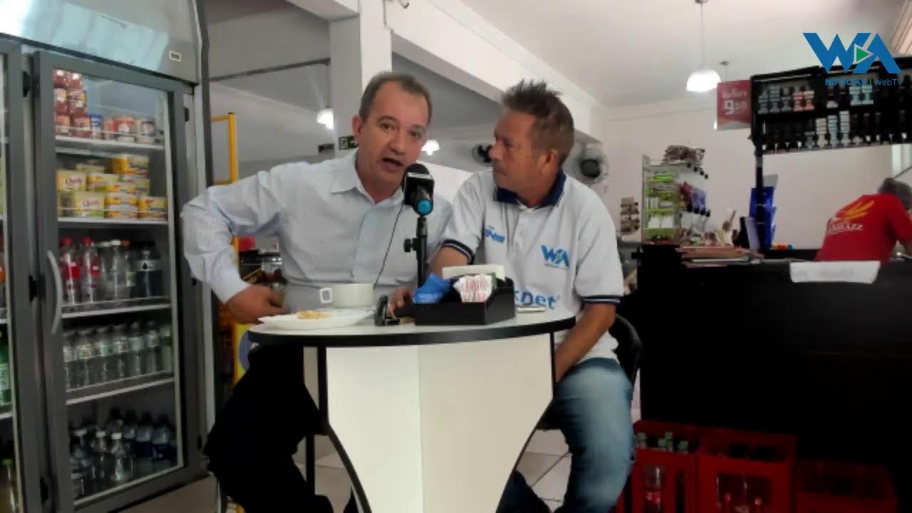 Caf&eacute; com Noticias com Gleison Alves e o prefeito Leitinho diretamente da padaria V&ocirc; Brazz!