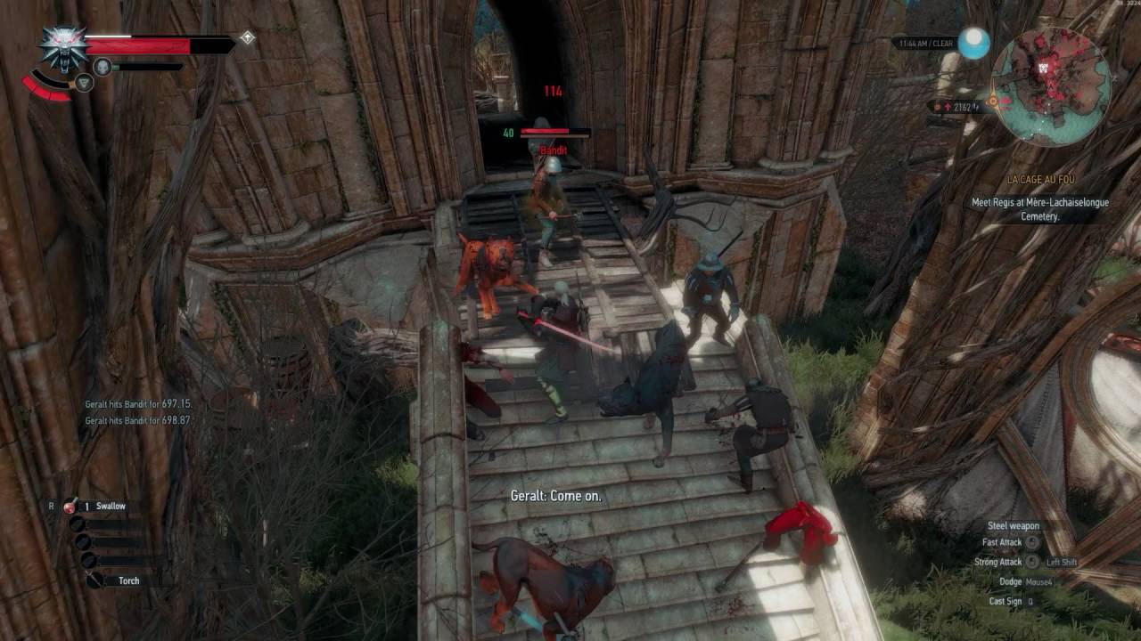 Witcher 3 Proper use of whirl attack