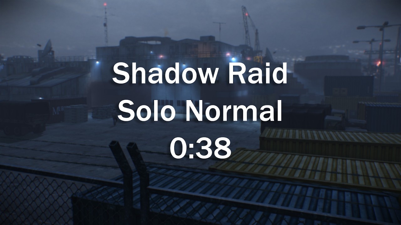 Payday 2 - Shadow Raid 0:38 (Normal & Solo & Glitchless)