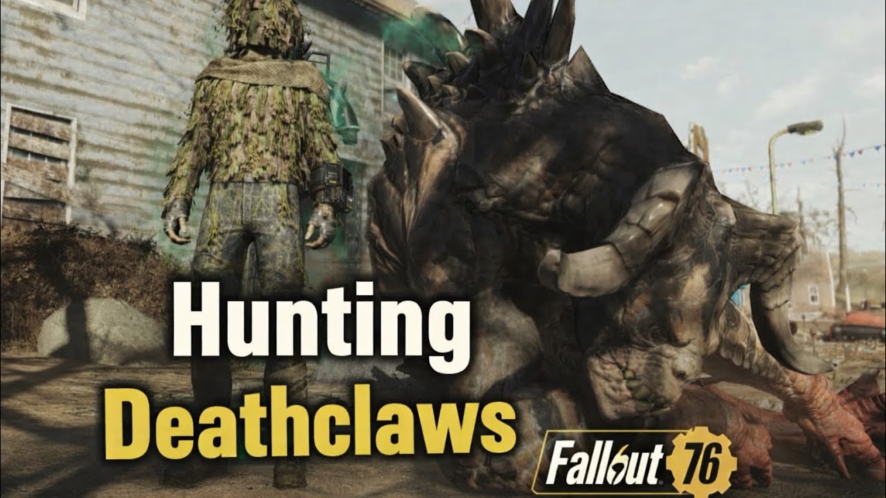 💀 The Ghoul vs 3 Stealthy Deathclaws | Fallout 76