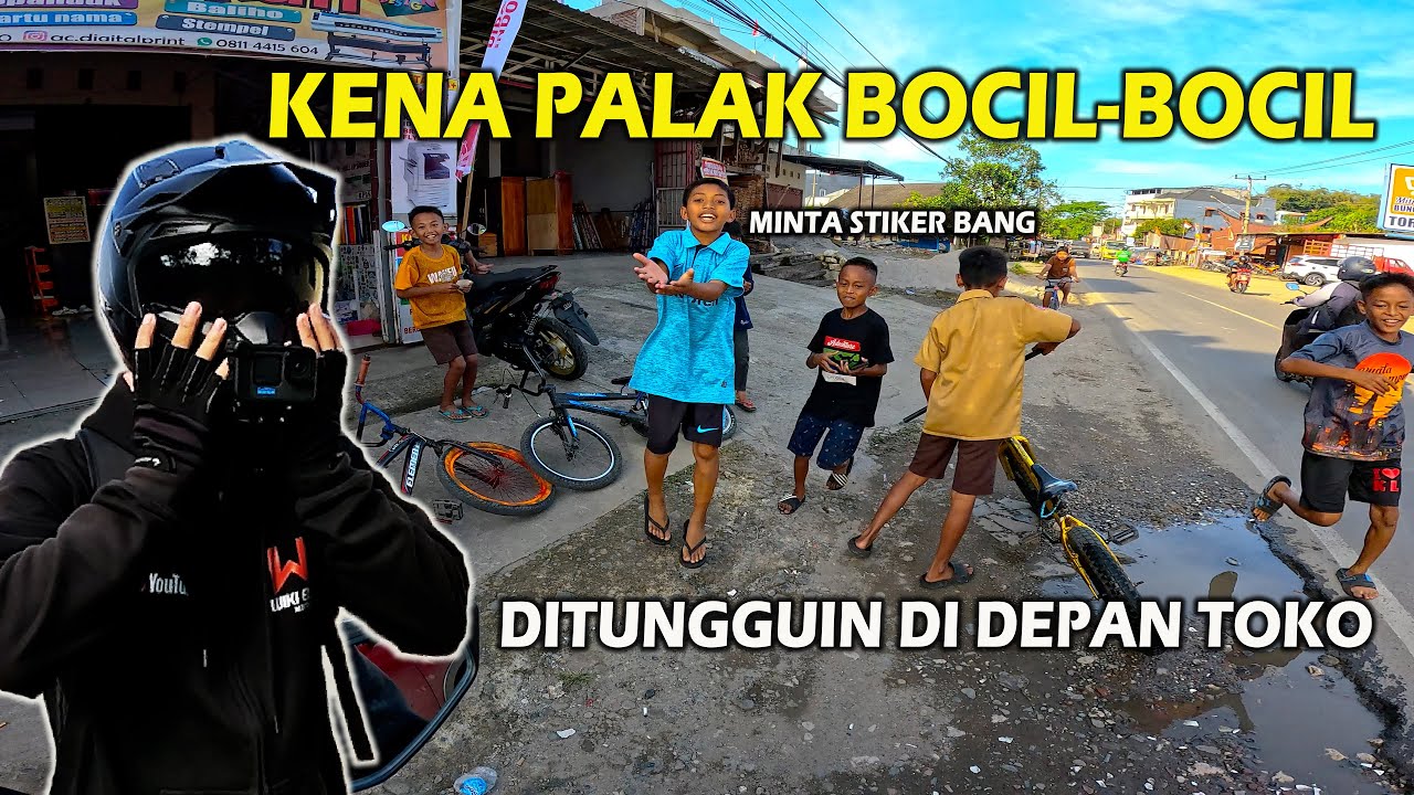 Baru Juga Selesai Langsung Dipalak Sama Bocil-bocil Di Depan Tokonya