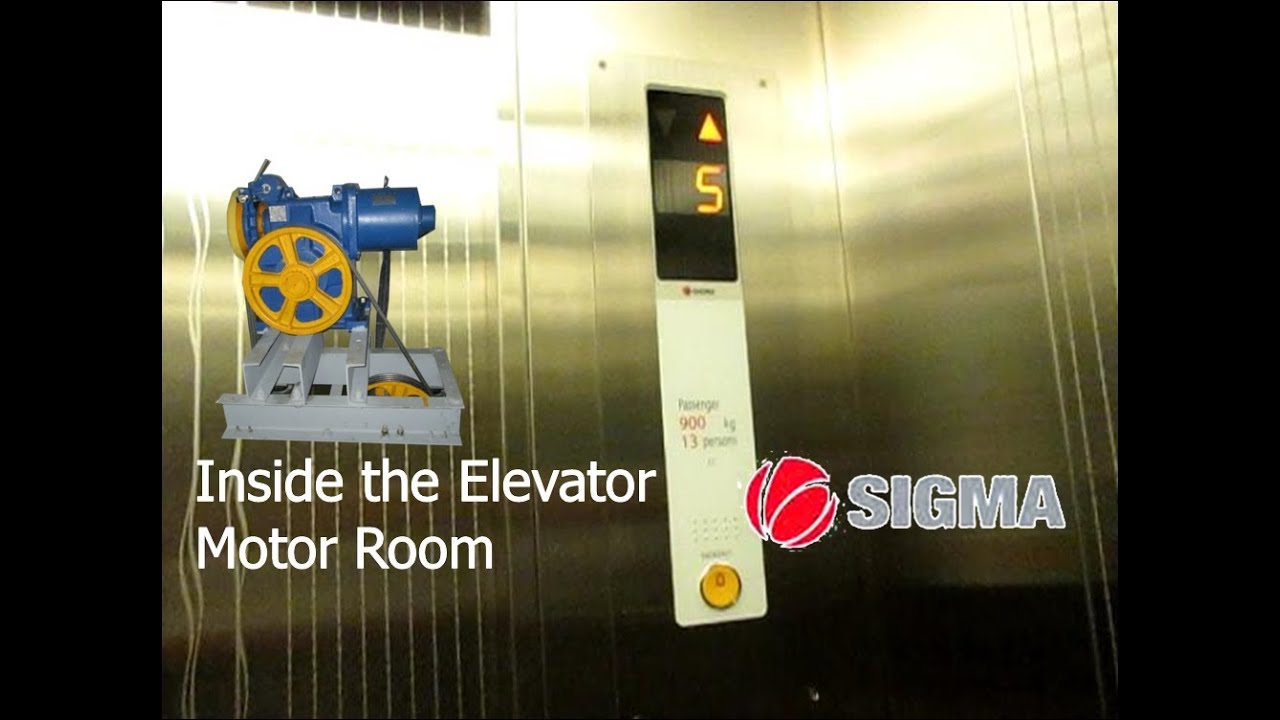Elevator Machine Room - 2011 Sigma Traction Elevator + Ride (Part 2)