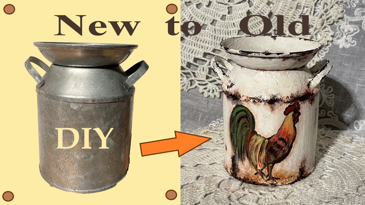 DIY from New to Vintage | Milk Can Decor
