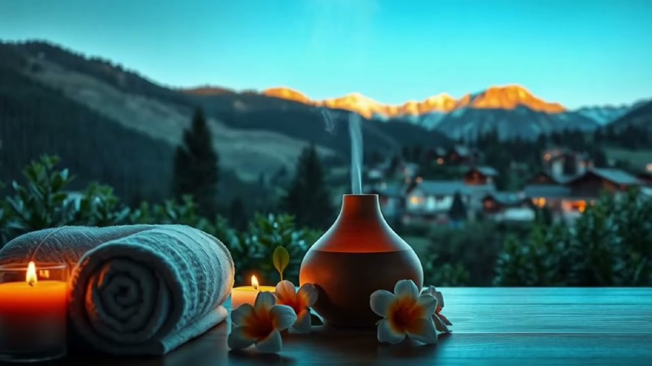 Morning Alpine Spa Experience – Calm Ambience for Wellness