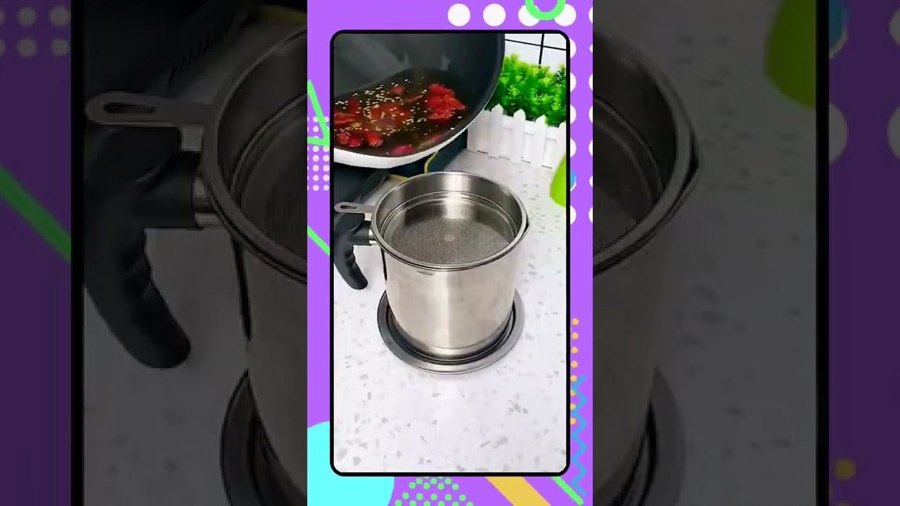 The stainless steel oil filter pot can not only be used for the second time, but also be used as an