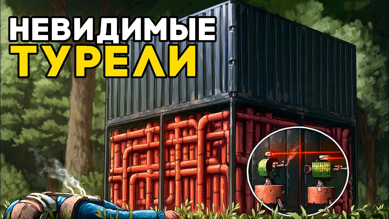 НЕВИДИМЫЕ ТУРЕЛИ! МОЙ ЧЁРНЫЙ ДОМ-КУБ БОЯЛСЯ ВЕСЬ СЕРВЕР в РАСТ/RUST | Atlas